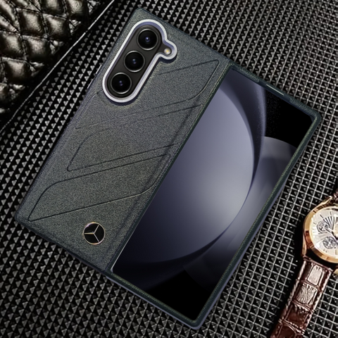 Merc Black Leather Case for Samsung Galaxy Z FOLD 6