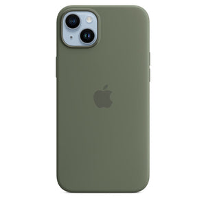 Olive Green Original Silicone case for Apple iphone 15 Plus