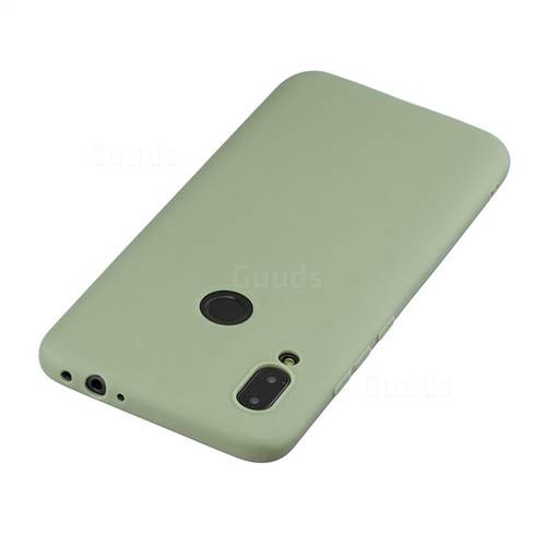 Light Green Camera Original Silicone Case for Redmi Note 7 Pro