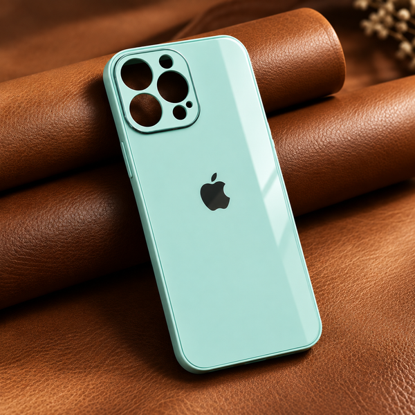 Sea Green Camera Safe mirror case for Apple Iphone 13 Pro Max