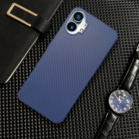 Dark Blue Line Wave Silicone Case for Oneplus Nothing Phone 1