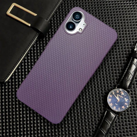 Deep Purple Line Wave Silicone Case for Oneplus Nothing Phone 1