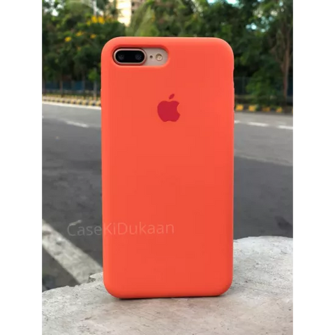 Orange Original Silicone case for Apple iphone 7 Plus