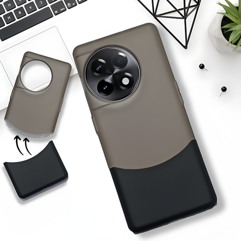 Black Detach Matte Case For Oneplus 11R