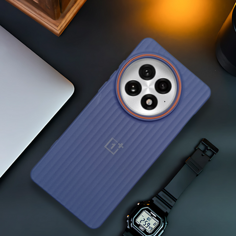Dark Blue SleekLine Silicone Case for Oneplus 13