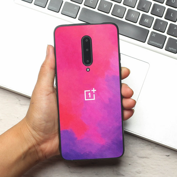 Magenta oil Paint (MB) silicone Case for Oneplus 7 Pro