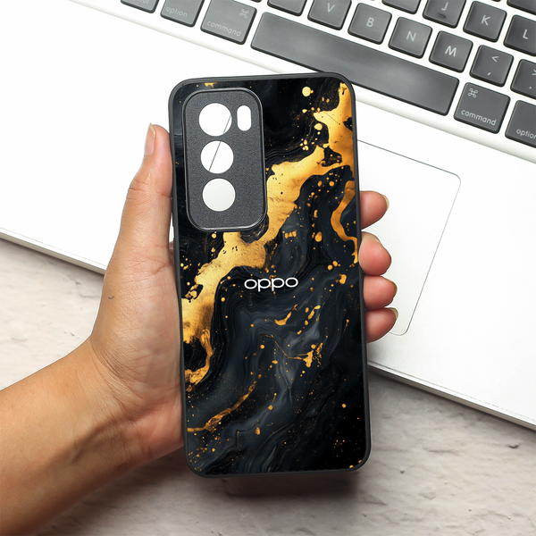 Black Gold Blaze MB Case for Oppo Reno 12