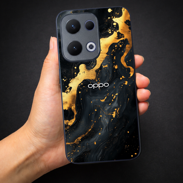 Black Gold Blaze MB Case for Oppo Reno 13