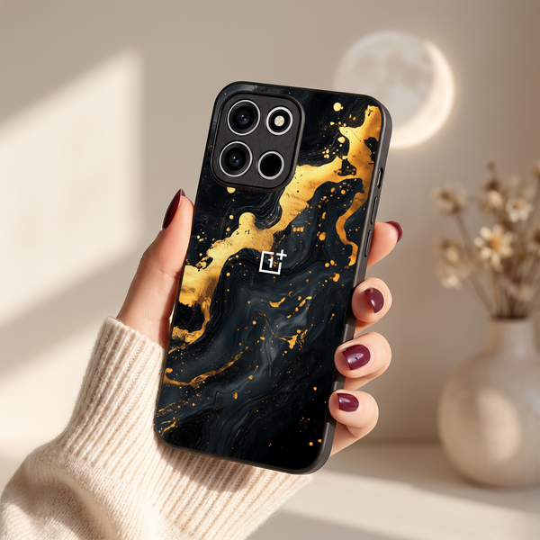 Black Gold Blaze MB Case for Oneplus Nord 6