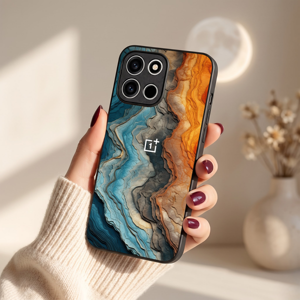 Layered Marble MB Case for Oneplus Nord 6
