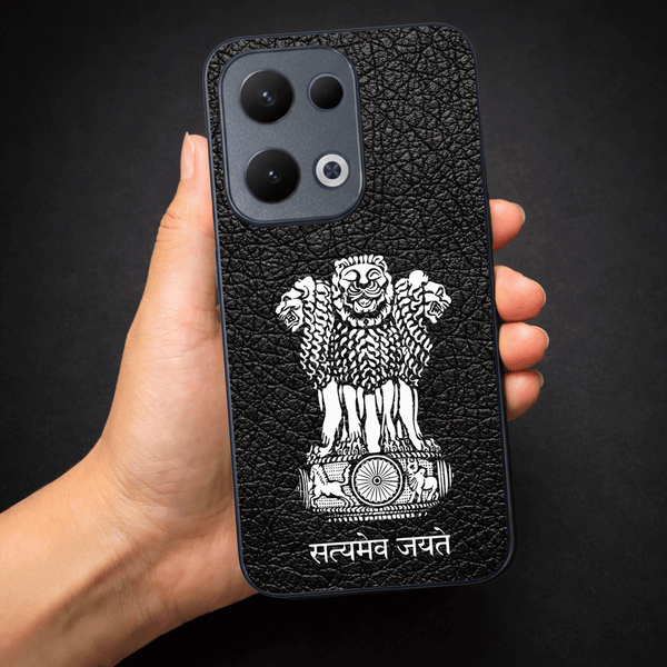 Black Satyamev Jayate MB case for Oppo Reno 13