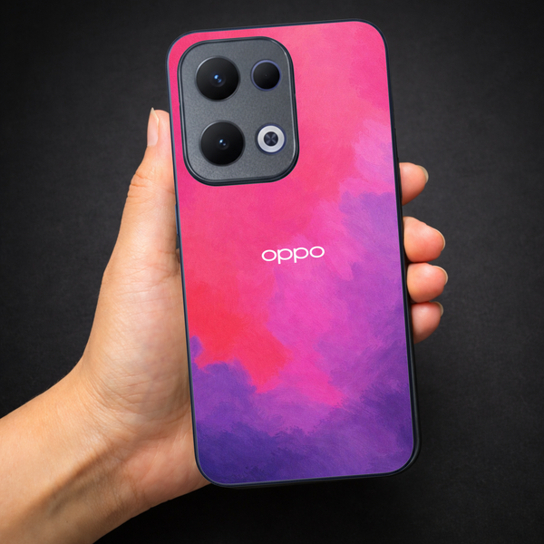 Magenta oil Paint (MB) Silicone Case for Oppo Reno 13
