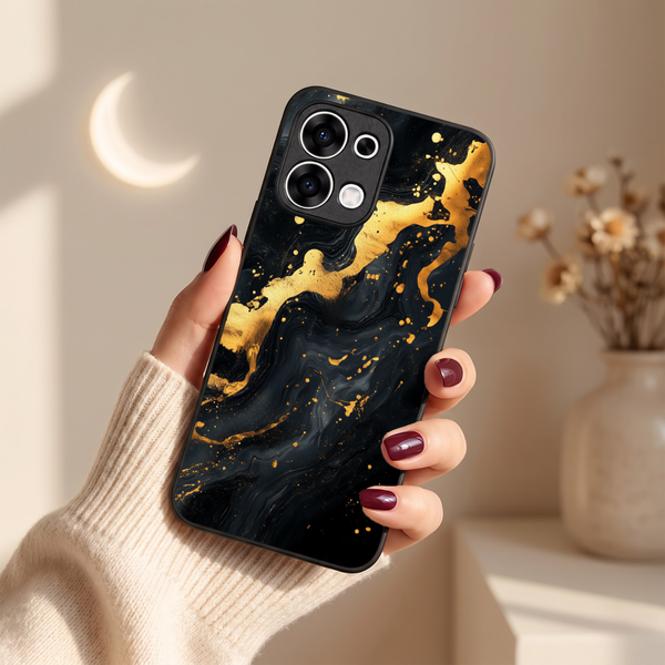 Black Gold Blaze MB Case for Oppo F31