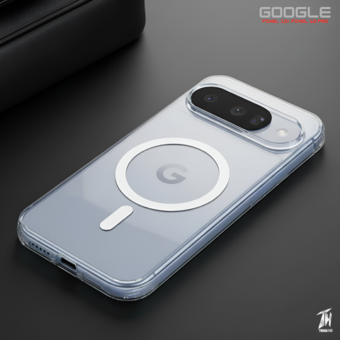 White Shine Magsafe Clear Transparent Silicone case for Google Pixel 10 Pro