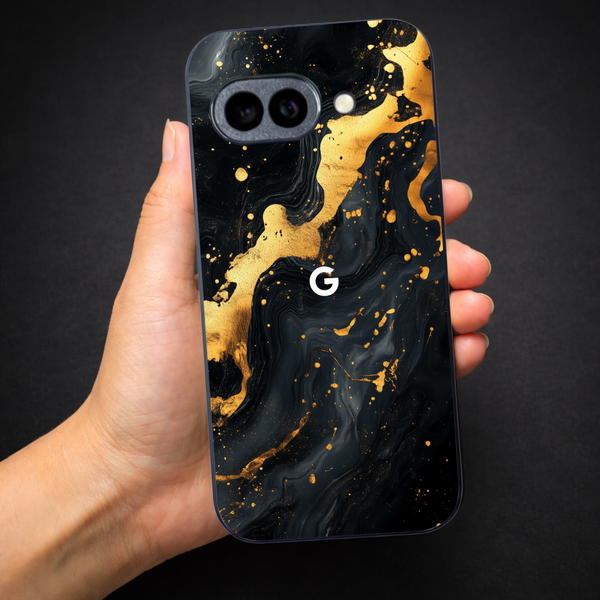 Black Gold Blaze MB Case for Google Pixel 9a