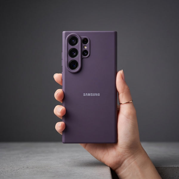Deep Purple Camera Original Silicone case for Samsung S26 Ultra