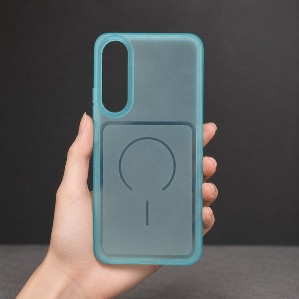 Light Blue Amber Silicone Case for Vivo V70 Fe