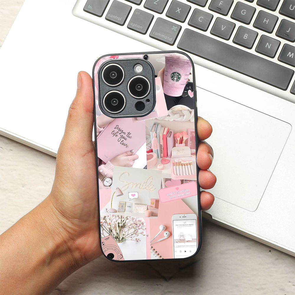 Pinkspiration metal back case for Apple Iphone 16 Pro Max