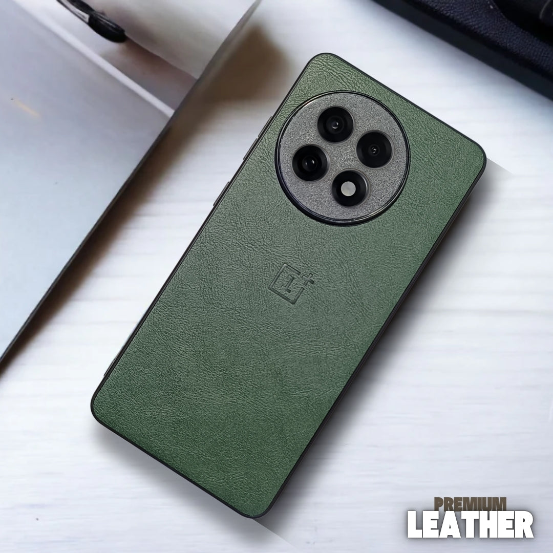 Regal Green Leather case for Oneplus 13R