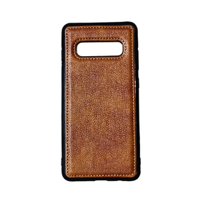 Puloka Brown Leather Case for Samsung S10