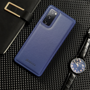 Prime Leather Dark Blue Leather Case for Samsung S20 Fe