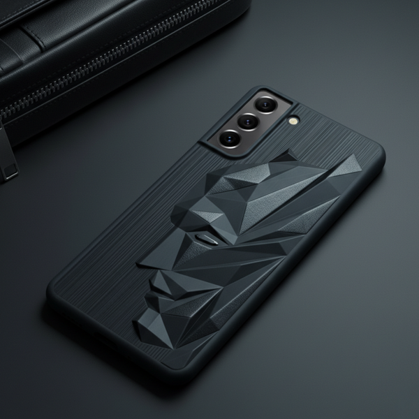Superhero Engraved logo silicon Case for Samsung S21 FE