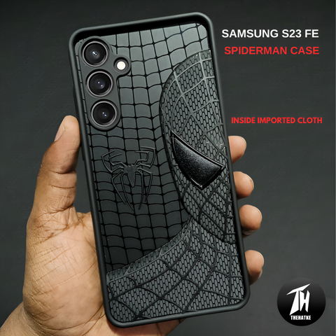 SP-Superhero Engraved logo silicon Case for Samsung S23 Fe