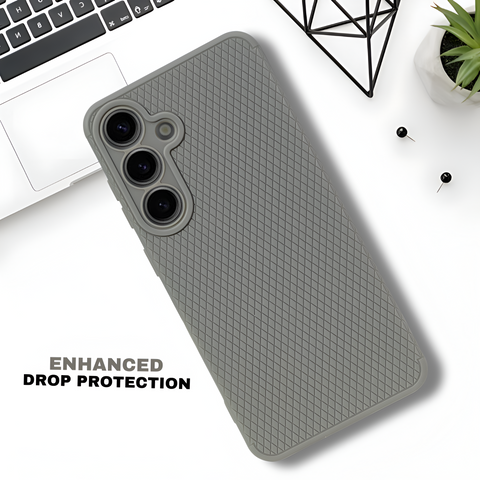 Grey Line Wave Silicone Case for Samsung  S24