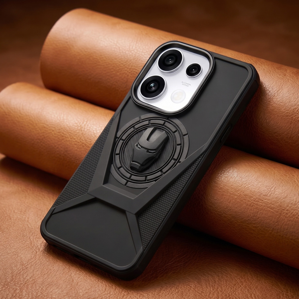 X- iM Superhero Engraved logo silicon Case for Oppo Reno 16c