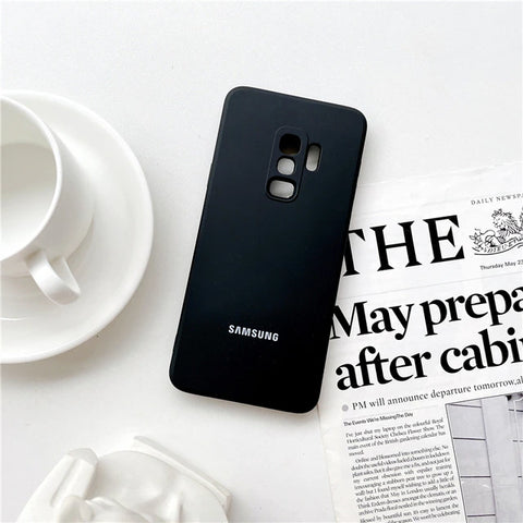 Black Camera Original Silicone case for Samsung S9 Plus