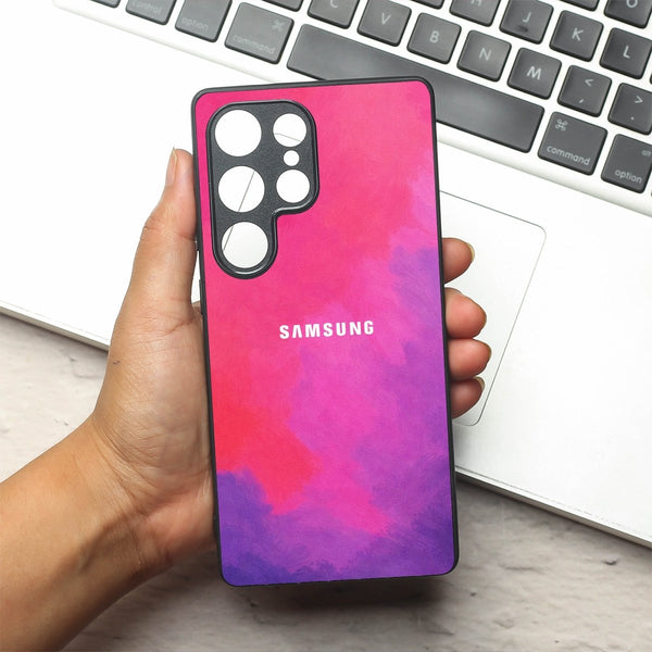 Magenta oil Paint (MB) silicone Case for Samsung S25 Ultra