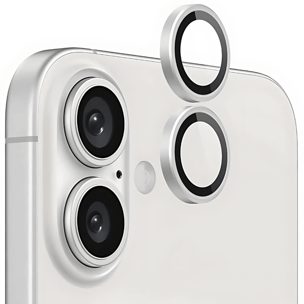 Silver Metallic camera ring lens guard for Apple iphone 17
