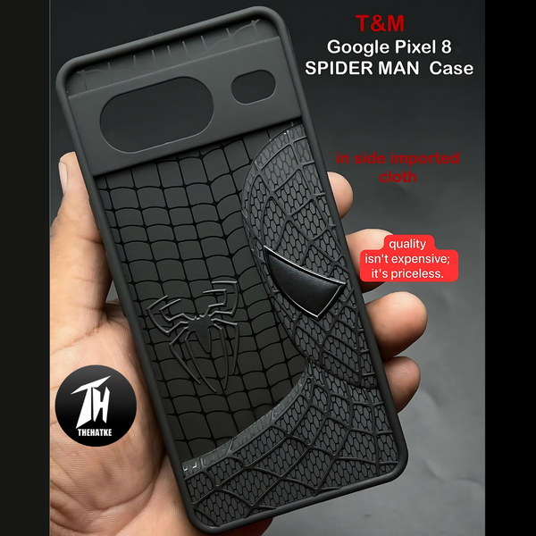 SP-Superhero Engraved logo silicon Case for Google Pixel 8