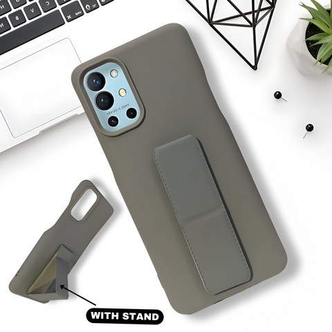 FlexiStand Grey Silicone case for Oneplus 9R