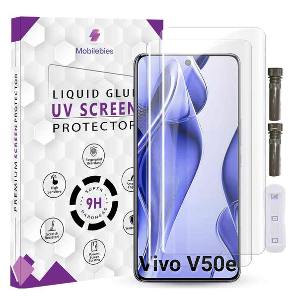 Premium UV Tempered Glass Screen Protector For Vivo V50e