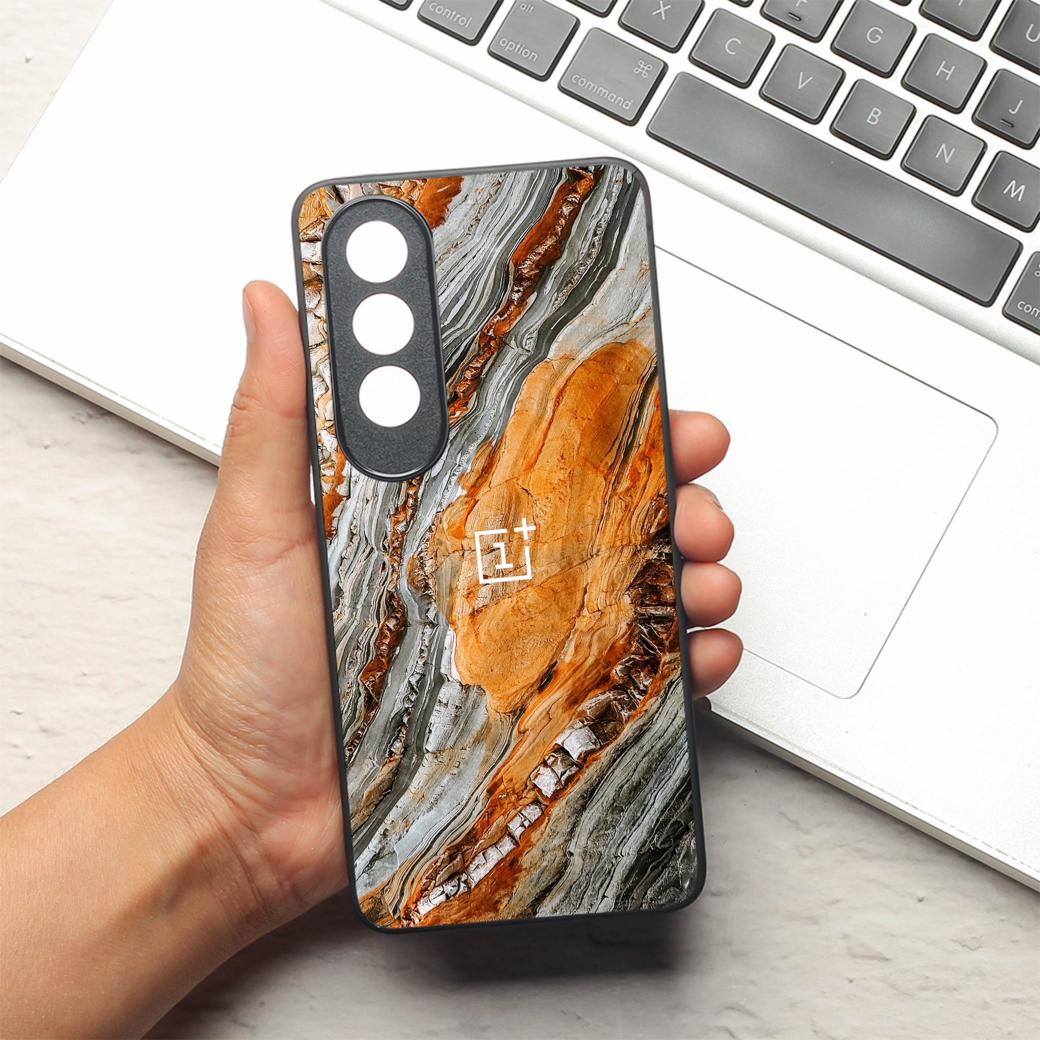 Sienna Marble metal back case for OnePlus Nord CE 4