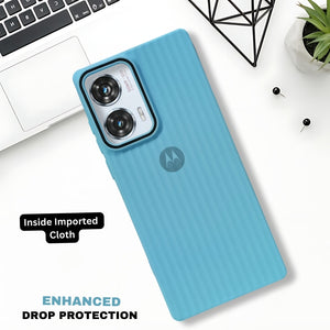 SleekLine Sky Blue Silicone Case for Motorola Edge 50 Fusion