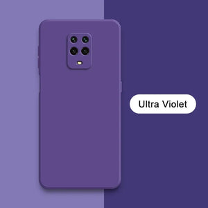 Dark Purple Camera Original Silicone Case for Redmi Note 9 Pro Max