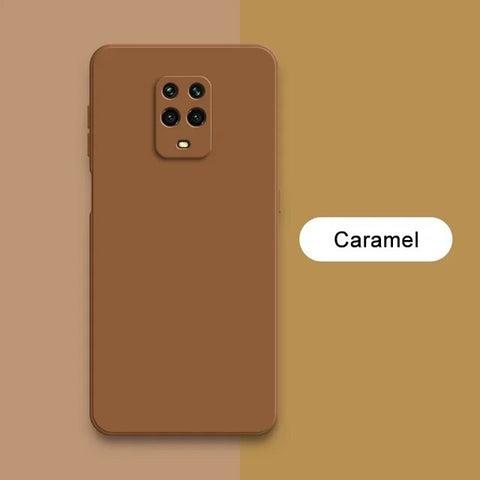 Brown Camera Original Silicone Case for Redmi Note 9 Pro Max