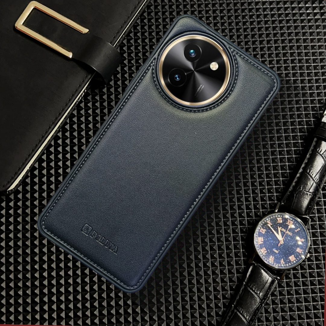 Prime Leather Black Leather Case for Vivo T3X