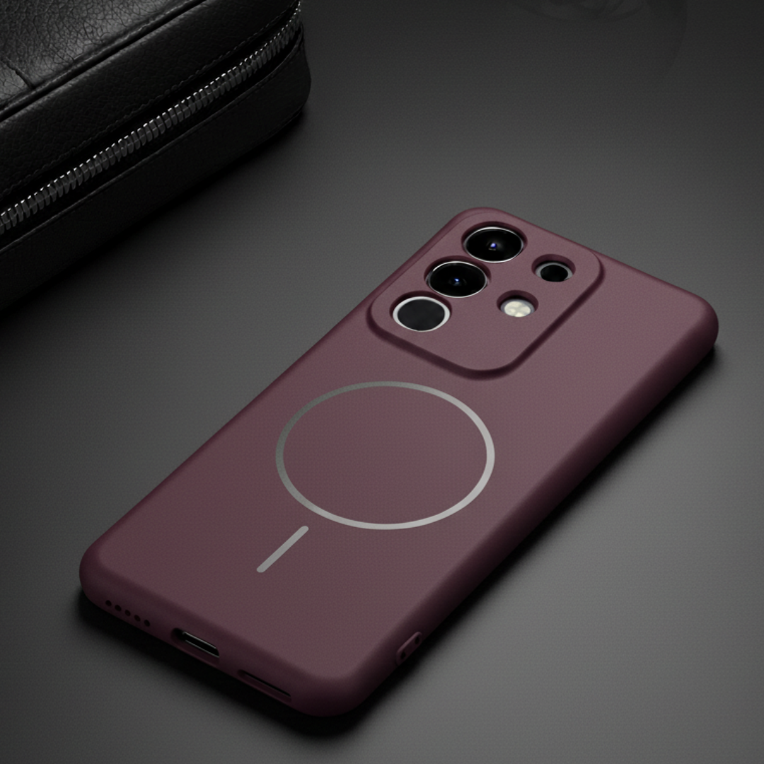 CAVEN Dark Pink Silicone case for Vivo T4X