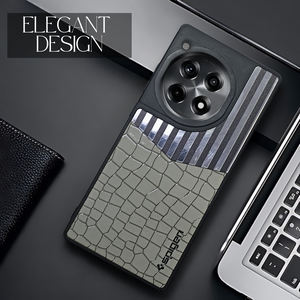 TexturGuard Grey Silicone Case for Oneplus 12R