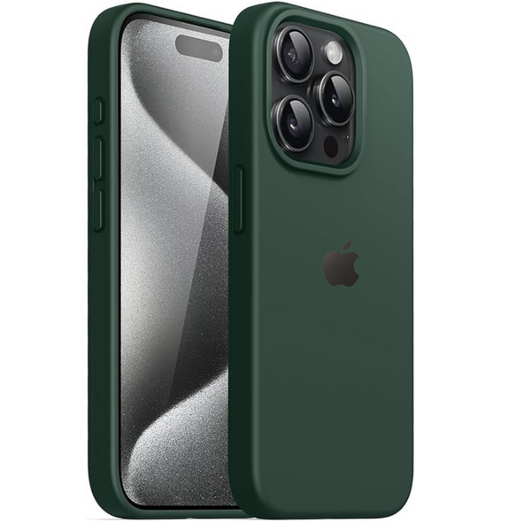 Dark Green Original Silicone case for Apple iphone 12 pro