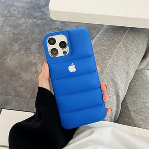 Sky Blue Puffon silicone case for Apple iPhone 13 Pro Max