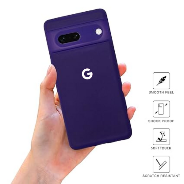 Deep Purple Camera Original Silicone case for Google Pixel 7A