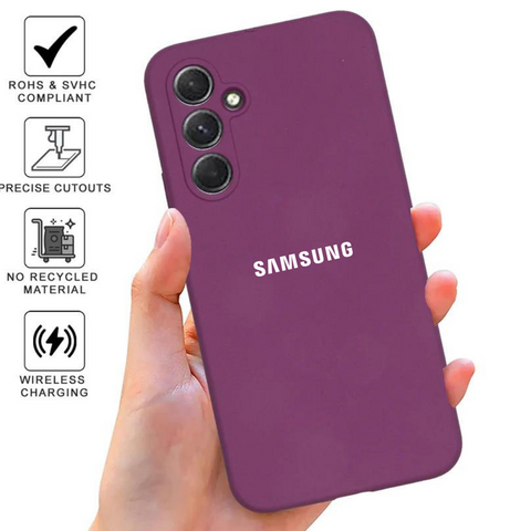 Dark Purple Camera Original Silicone case for Samsung A54