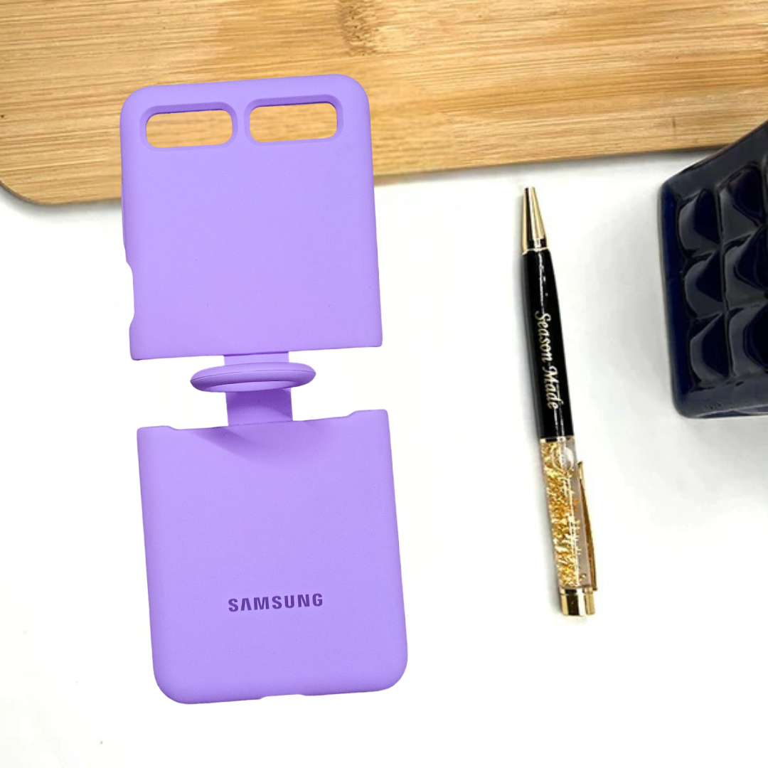 Purple Original Silicone case for Samsung Galaxy Z FLIP 2