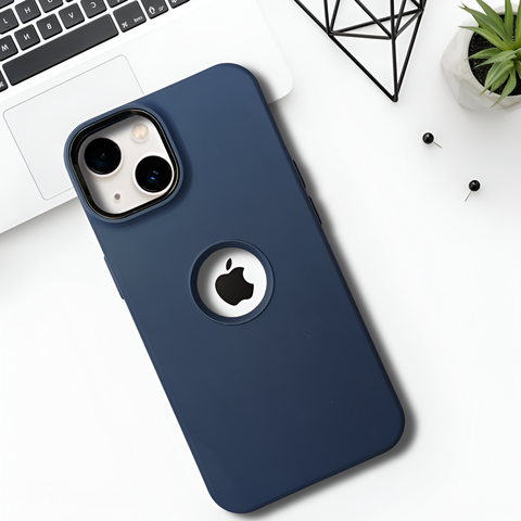 Spoov Dark Blue Silicone Case for Apple iphone 13