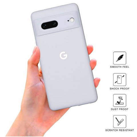 White Camera Original Silicone case for Google Pixel 7