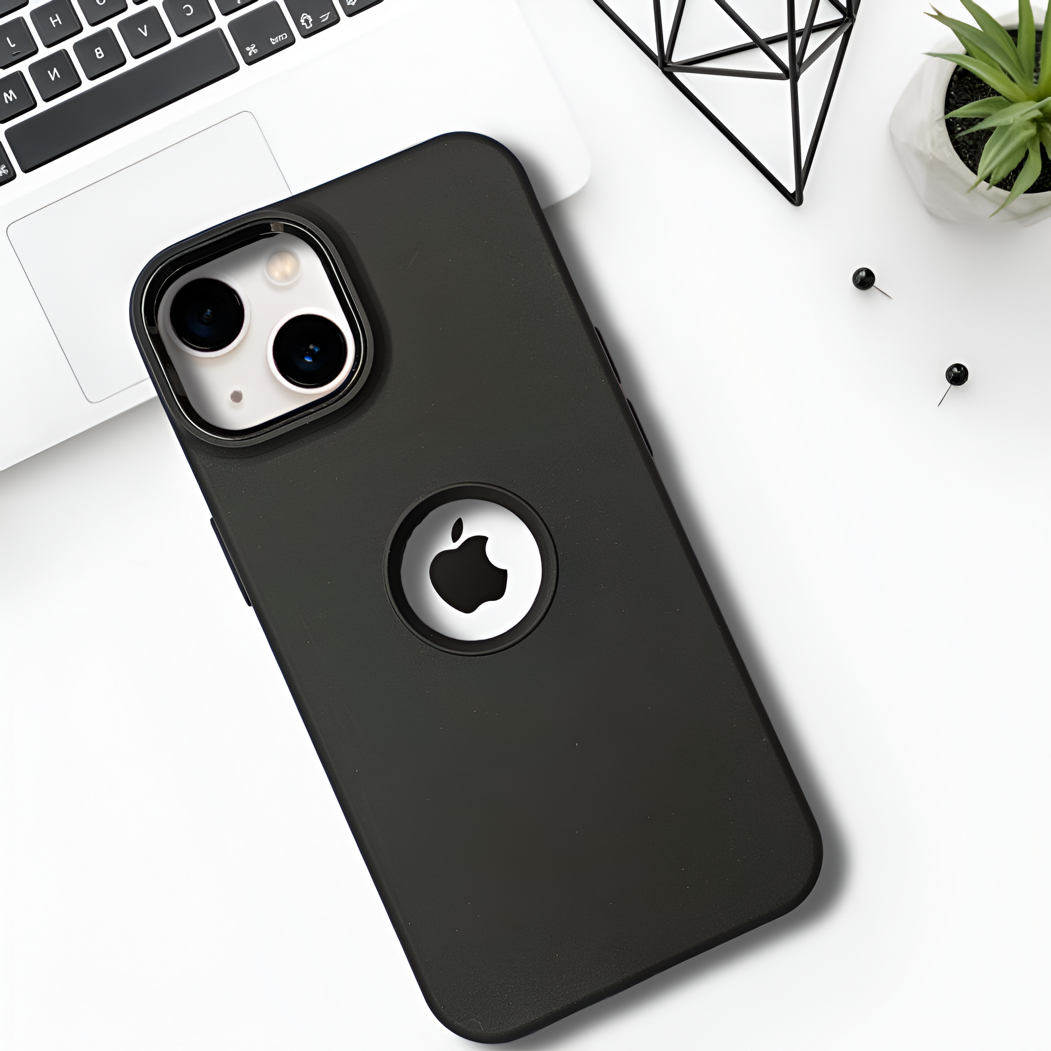 Spoov Black Silicone Case for Apple iphone 14